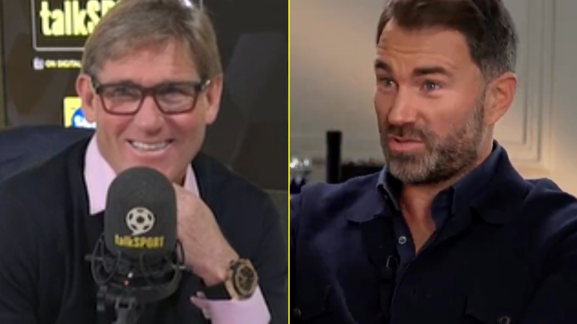 Eddie Hearn clarifies view on Simon Jordan to Piers Morgan as he praises talkSPORT show