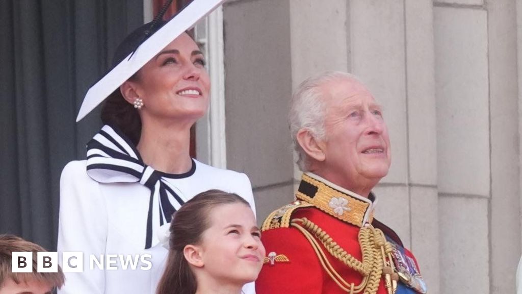 Kate returns to public events at Trooping the Colour